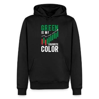 Trading Crypto Stock Market Investor Day Trader - Sweat à capuche Premium bio Homme - noir - Devant - Nico (187cm)