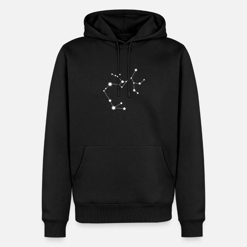 Sternzeichen Stier - Männer Premium Bio Hoodie - Schwarz