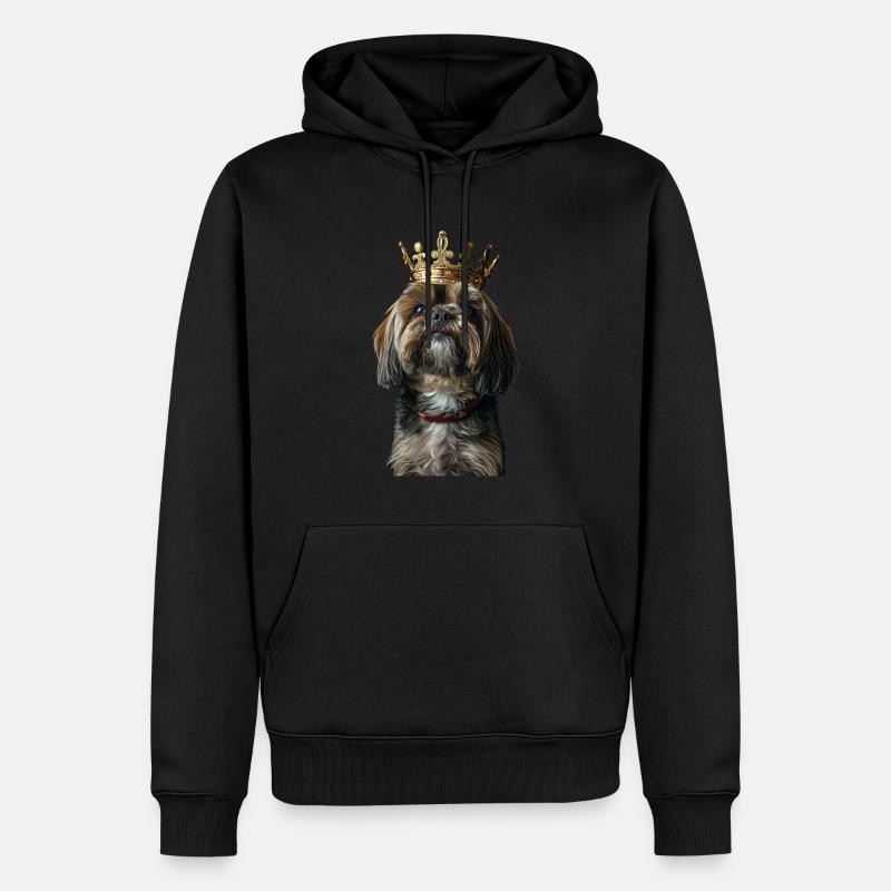 Lhassa Apso - Sweat à capuche Premium bio Homme - noir
