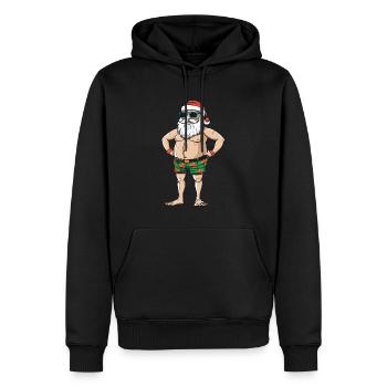 Weihnachtsmann Urlaub Santa - Männer Premium Bio Hoodie - Schwarz - Vorne - Nico (187cm)