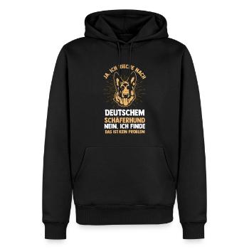 Hund Hundebesitzer Hund Deutsche Schäferhunde Gesc - Männer Premium Bio Hoodie - Schwarz - Vorne - Nico (187cm)