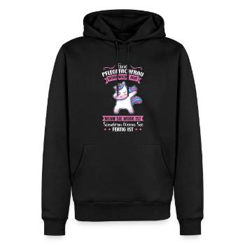 Krankenhaus Pflegefachfrau Pflegerin Geschenk - Männer Premium Bio Hoodie - Schwarz - Vorne - Nico (187cm)