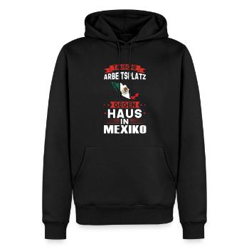 Mexiko Flagge Mexikanisch Geschenk - Männer Premium Bio Hoodie - Schwarz - Vorne - Nico (187cm)