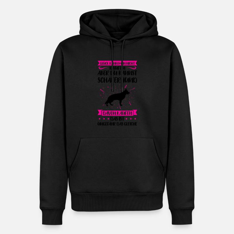 Schäferhund Hund Hundebesitzer Geschenk - Männer Premium Bio Hoodie - Schwarz