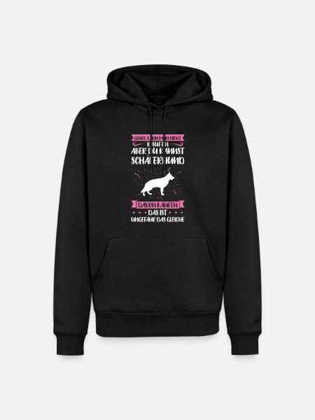 Schäferhund Hund Schäferhunde Geschenk - Männer Premium Bio Hoodie - Schwarz