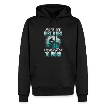 Dirt Bike Motocross Offroad Motorrad Dirt Biker - Männer Premium Bio Hoodie - Schwarz - Vorne - Nico (187cm)
