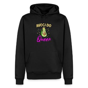 Avocado Fruchtig Vintage Vegane Sprüche - Männer Premium Bio Hoodie - Schwarz - Vorne - Nico (187cm)