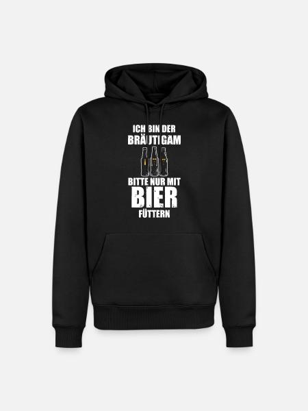 Bräutigam Junggesellenabschied - Männer Premium Bio Hoodie - Schwarz