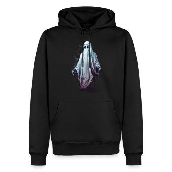 Halloween Oktober Geister Party Gespenst Design - Männer Premium Bio Hoodie - Schwarz - Vorne - Nico (187cm)