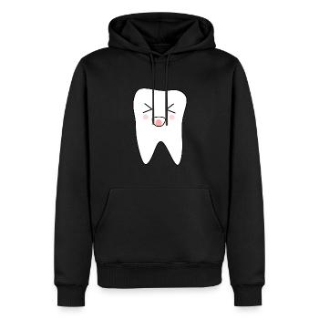 Zahn, Zähne, Zahnarzt - Männer Premium Bio Hoodie - Schwarz - Vorne - Nico (187cm)
