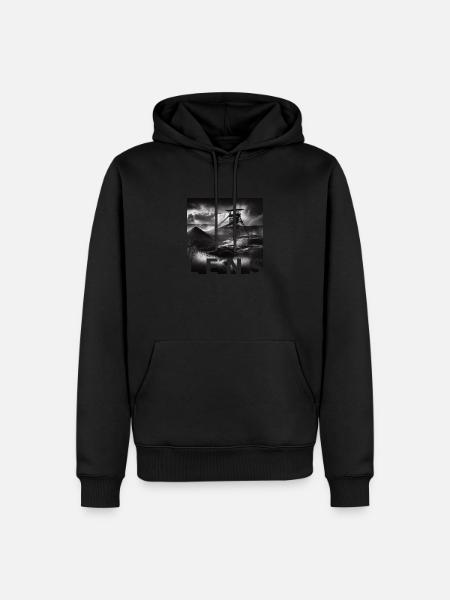 CHEVALET LENS - Sweat à capuche Premium bio Homme -