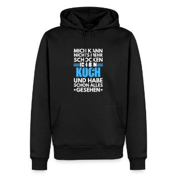 Cuisson non choquable - Sweat à capuche Premium bio Homme - noir - Devant - Nico (187cm)