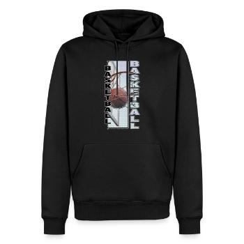 Basketteur Basketteur Basketteur Dunking Sport Player - Sweat à capuche Premium bio Homme - noir - Devant - Nico (187cm)