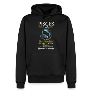 Horoscope du signe du zodiaque Naissance Planète - Sweat à capuche Premium bio Homme - noir - Devant - Nico (187cm)