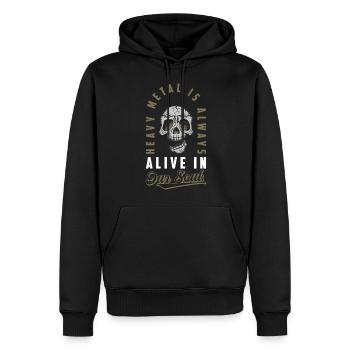 Musik Festival Rockgitarre E-Gitarre - Männer Premium Bio Hoodie - Schwarz - Vorne - Nico (187cm)