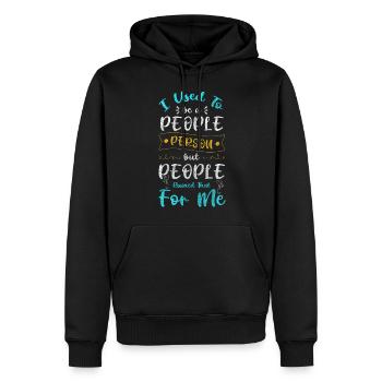 Einzigartig Menschen Persönlichkeit Besonders - Männer Premium Bio Hoodie - Schwarz - Vorne - Nico (187cm)
