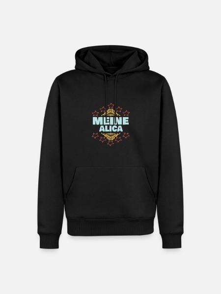 Geschenk für Alica - Männer Premium Bio Hoodie - Schwarz