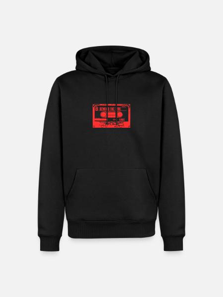Rewind the time - Men’s Premium Organic Hoodie - black