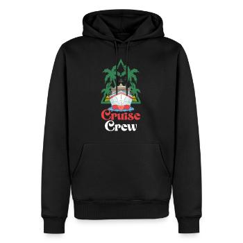 Voyage de vacances de l’équipage de croisière d’été - Sweat à capuche Premium bio Homme - noir - Devant - Nico (187cm)