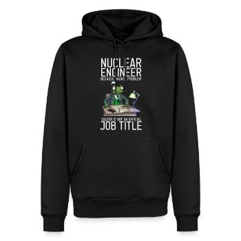 Erneuerbare Nukleare Spruch für Nukleartechnik - Männer Premium Bio Hoodie - Schwarz - Vorne - Nico (187cm)