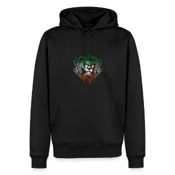 Irlande - Sweat à capuche Premium bio Homme - noir - Devant - Nico (187cm)