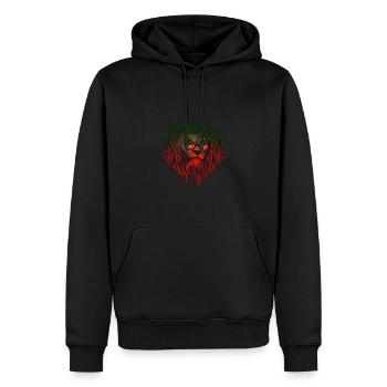 Portugal - Sweat à capuche Premium bio Homme - noir - Devant - Nico (187cm)
