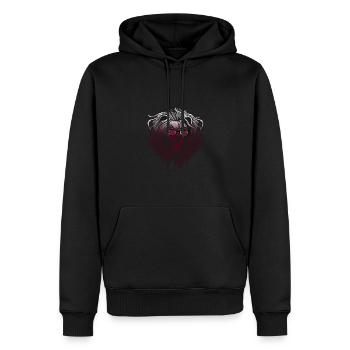 Katar - Männer Premium Bio Hoodie - Schwarz - Vorne - Nico (187cm)