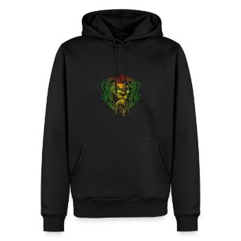 Sao Tomé-et-Principe - Sweat à capuche Premium bio Homme - noir - Devant - Nico (187cm)