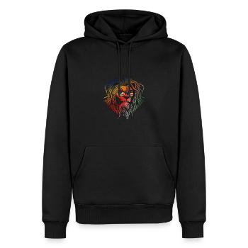 Seychellen - Männer Premium Bio Hoodie - Schwarz - Vorne - Nico (187cm)