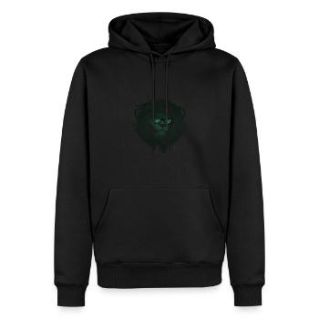 Le Sindh - Sweat à capuche Premium bio Homme - noir - Devant - Nico (187cm)
