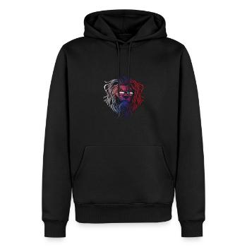 Slovaquie - Sweat à capuche Premium bio Homme - noir - Devant - Nico (187cm)