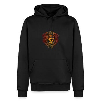 Espagne - Sweat à capuche Premium bio Homme - noir - Devant - Nico (187cm)