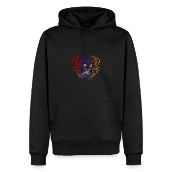 Artsakh - Sweat à capuche Premium bio Homme - noir - Devant - Nico (187cm)