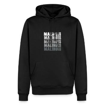 Malinois dog motif IGP Mondioring - Men’s Premium Organic Hoodie - black - Front - Nico (187cm)
