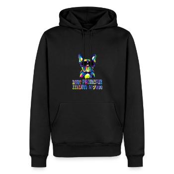 Meilleure Frenchie Mom Ever Français Bulldog Mama - Sweat à capuche Premium bio Homme - noir - Devant - Nico (187cm)