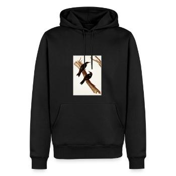 Vögel auf einem Zweig - Männer Premium Bio Hoodie - Schwarz - Vorne - Nico (187cm)