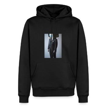 Anzug Tube TV Mann - Männer Premium Bio Hoodie - Schwarz - Vorne - Nico (187cm)