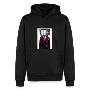Anzug Tube TV Mann - Männer Premium Bio Hoodie - Schwarz - Vorne - Nico (187cm)