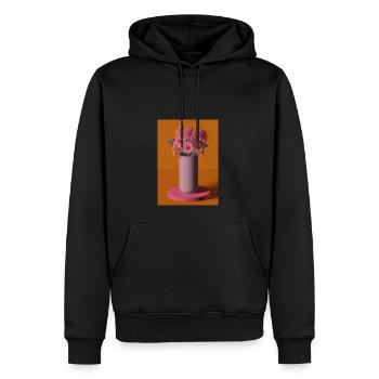 Fancy Blumen Vase - Männer Premium Bio Hoodie - Schwarz - Vorne - Nico (187cm)