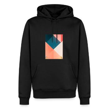 Waldmalerei - Männer Premium Bio Hoodie - Schwarz - Vorne - Nico (187cm)