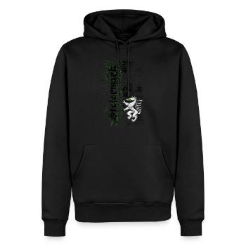 Steiermark - Männer Premium Bio Hoodie - Schwarz - Vorne - Nico (187cm)