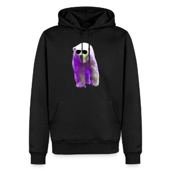 Polar Bear - Eisbär - Männer Premium Bio Hoodie - Schwarz - Vorne - Nico (187cm)