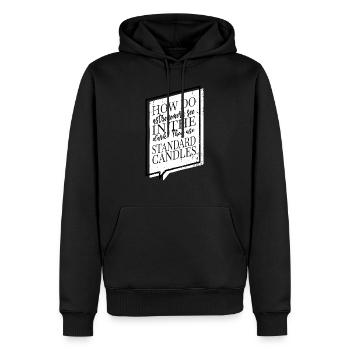 space travel celestial night sky christmas colors - Männer Premium Bio Hoodie - Schwarz - Vorne - Nico (187cm)