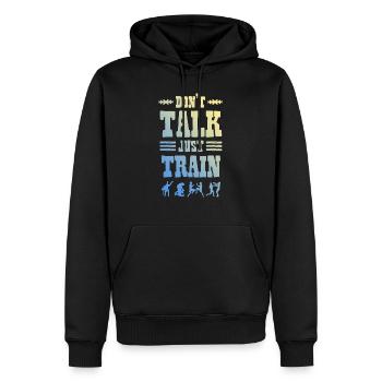 Mma Mixed matrial arts Training - Men’s Premium Organic Hoodie - black - Front - Nico (187cm)