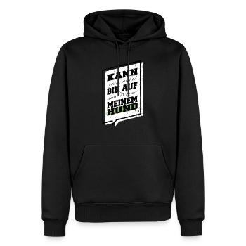 cool bullterrier geburtstagsgeschenk bday - Männer Premium Bio Hoodie - Schwarz - Vorne - Nico (187cm)