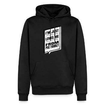 book quotes animal books lover comics funny quote - Männer Premium Bio Hoodie - Schwarz - Vorne - Nico (187cm)