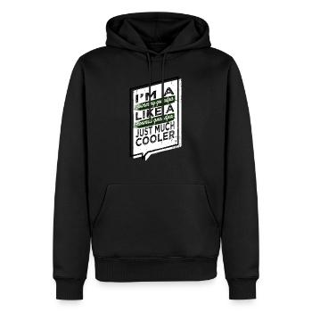 Happy Swim Team Tshirts Idée cadeau - Sweat à capuche Premium bio Homme - noir - Devant - Nico (187cm)