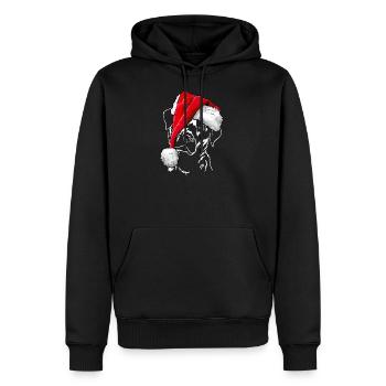 LABRADOR Retriever chien de Noël bonnet Wilsigns - Sweat à capuche Premium bio Homme - noir - Devant - Nico (187cm)