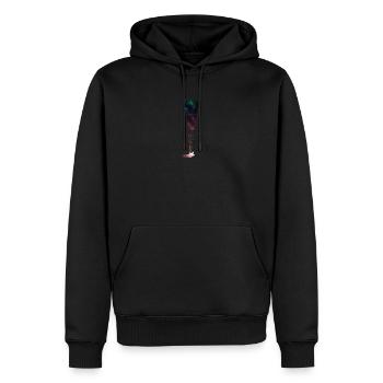 Pilote de l'espace cadeau parapente parapente - Sweat à capuche Premium bio Homme - noir - Devant - Nico (187cm)
