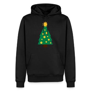 Weihnachtsbaum / Christmas Tree - Männer Premium Bio Hoodie - Schwarz - Vorne - Nico (187cm)